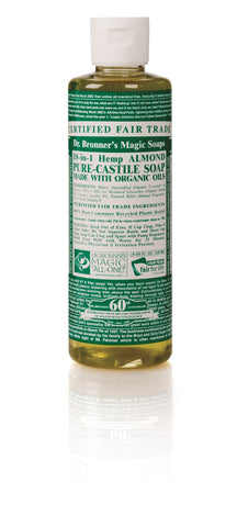 DR.BRONNERS 18-in-1 Hemp Almond Pure-Castile Liquid Soap 237ml