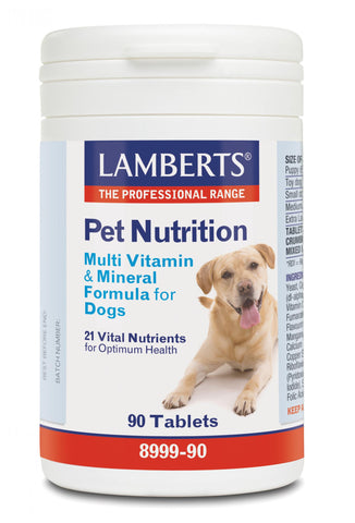 Pet Nutrition Multi Vitamin & Mineral Formula for Dogs 90's